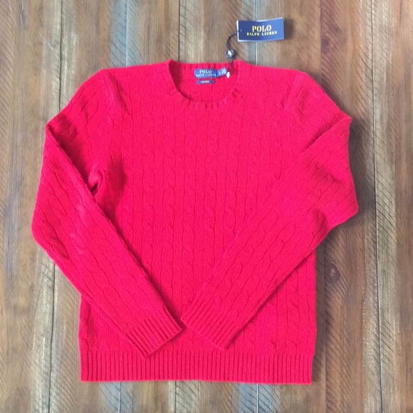 COPY - Ralph Lauren Cashmere Polo Sweater NEW Red… - Picture 2 of 6